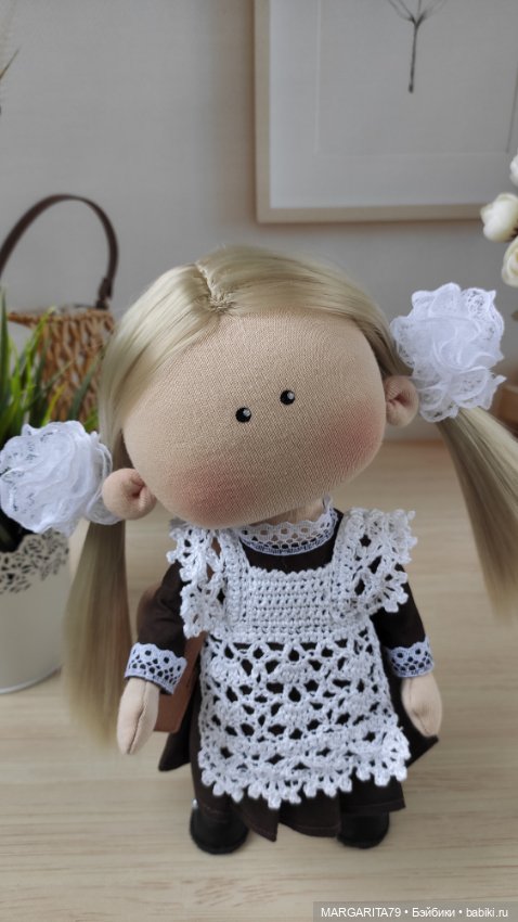 Первоклашка — Авторские текстильные куклы: Вальдорфские