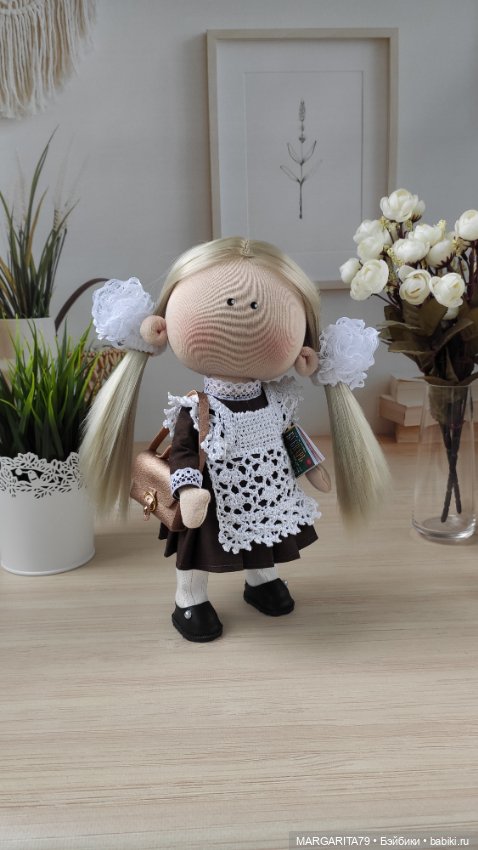 Первоклашка — Авторские текстильные куклы: Вальдорфские (фото 3)