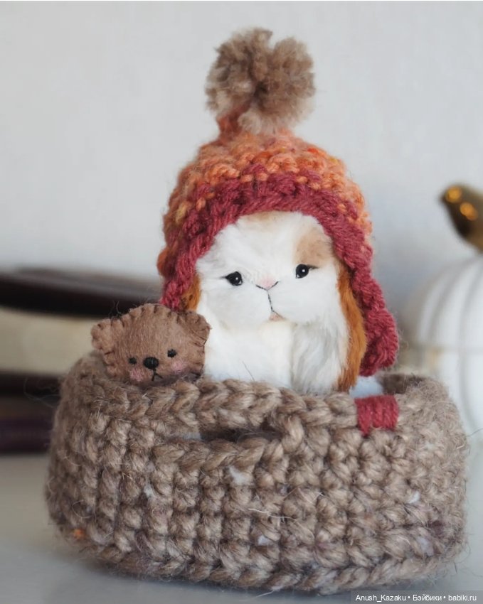 Осенний зайка — Авторские мишки Тедди и друзья: фото