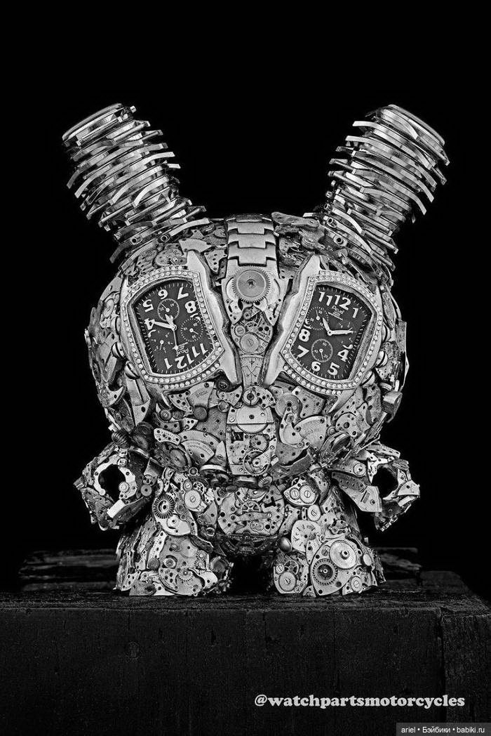 Скульптуры из старых часов от Dan Tanenbaum