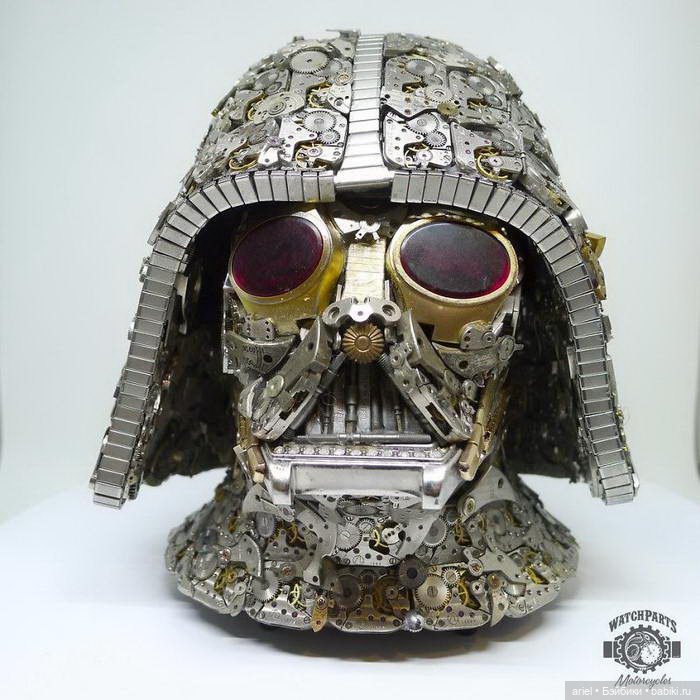 Скульптуры из старых часов от Dan Tanenbaum