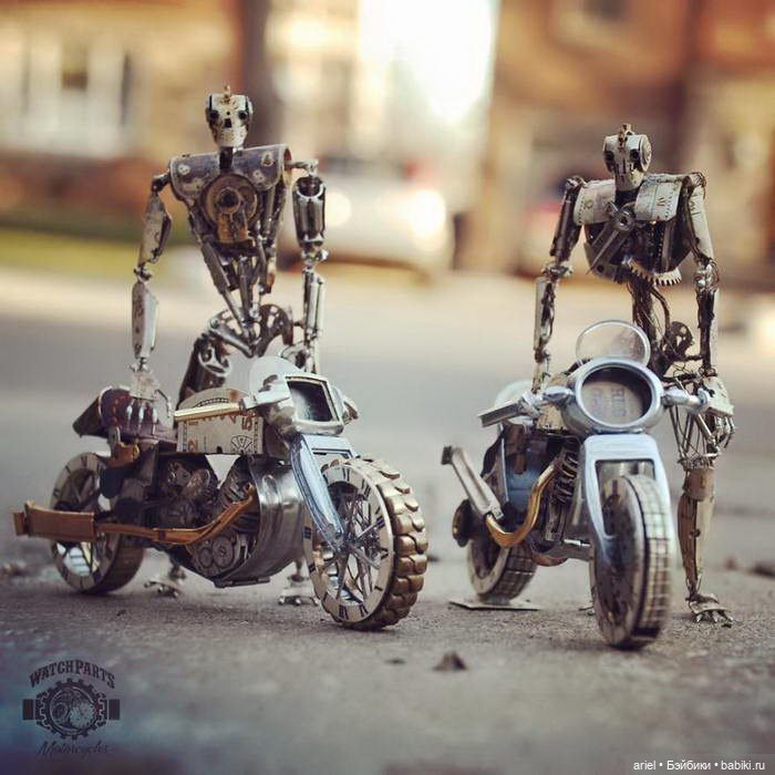 Скульптуры из старых часов от Dan Tanenbaum