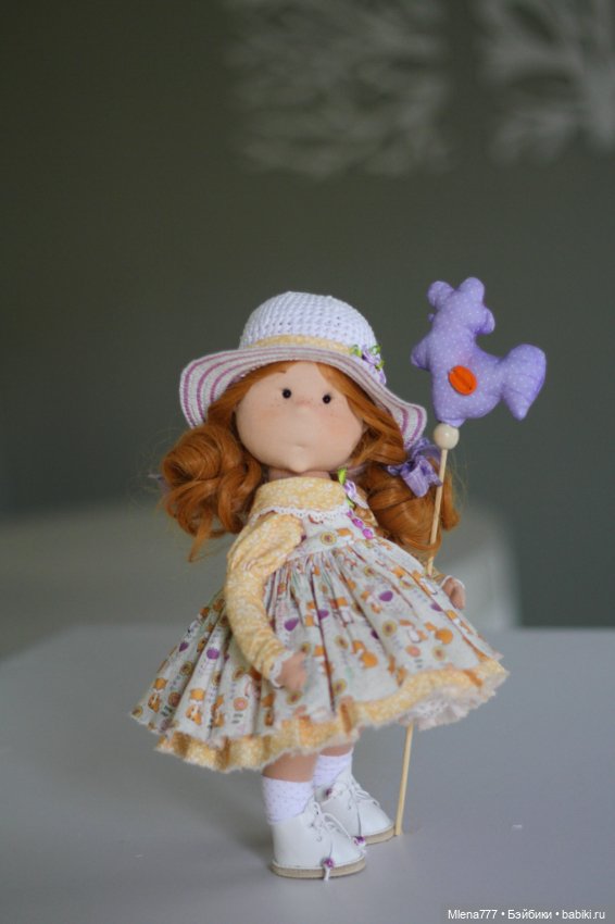 Осенняя лисичка, текстильная интерьерная кукла (фото 6)