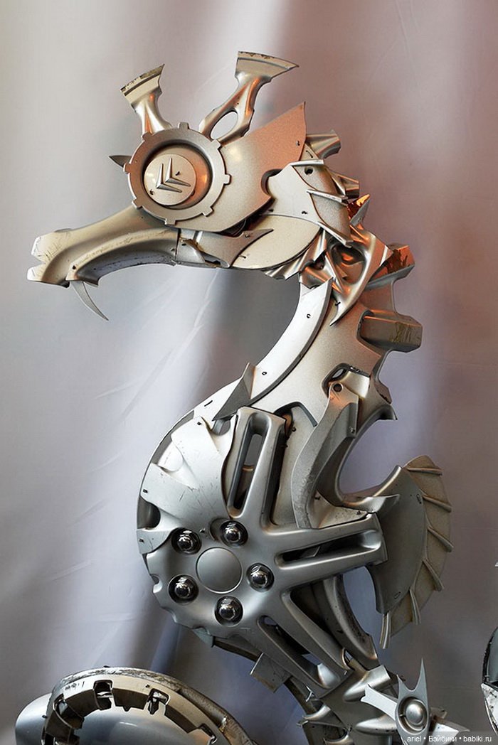 Скульптуры из покрышек от Птолемея Элрингтона (Ptolemy Elrington) (фото 9)