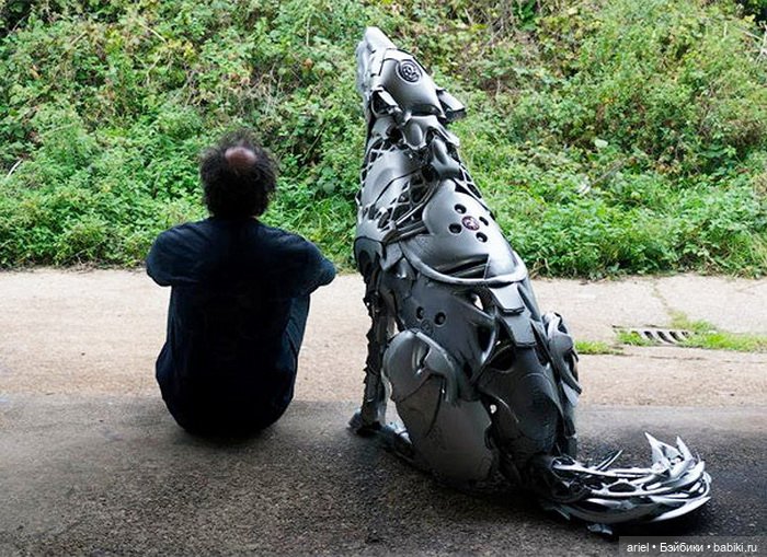 Скульптуры из покрышек от Птолемея Элрингтона (Ptolemy Elrington)