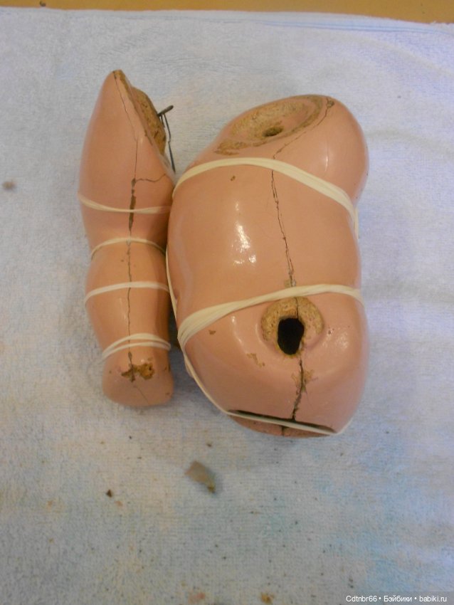 Как я люблю работать с нашими опилочными куклами. Пупс Россия. Реставрация (фото 9)