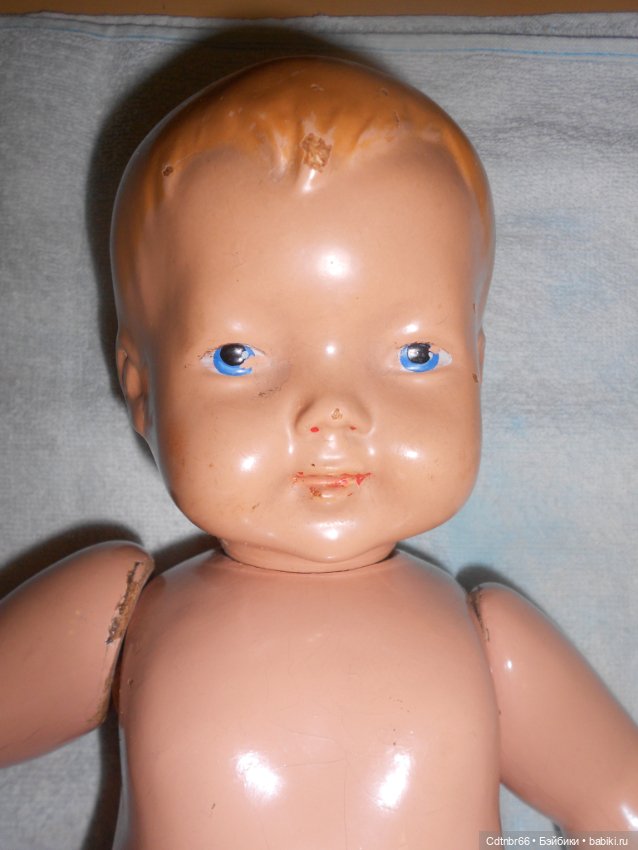Как я люблю работать с нашими опилочными куклами. Пупс Россия. Реставрация (фото 3)