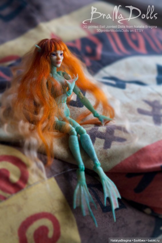 Маленькие русалочки — Авторские шарнирные куклы своими руками: лепка (фото 7)