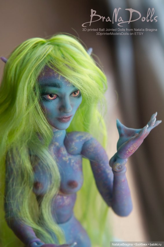 Маленькие русалочки — Авторские шарнирные куклы своими руками: лепка (фото 9)