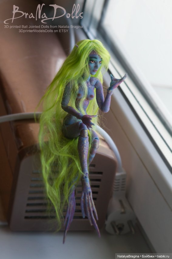 Маленькие русалочки — Авторские шарнирные куклы своими руками: лепка (фото 10)