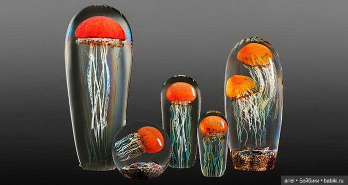Медузы из стекла от автора Rick Satava