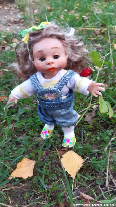 Шарнирная крошка Эбби. Авторские куклы Натальи Игнатьевой (фото 3)