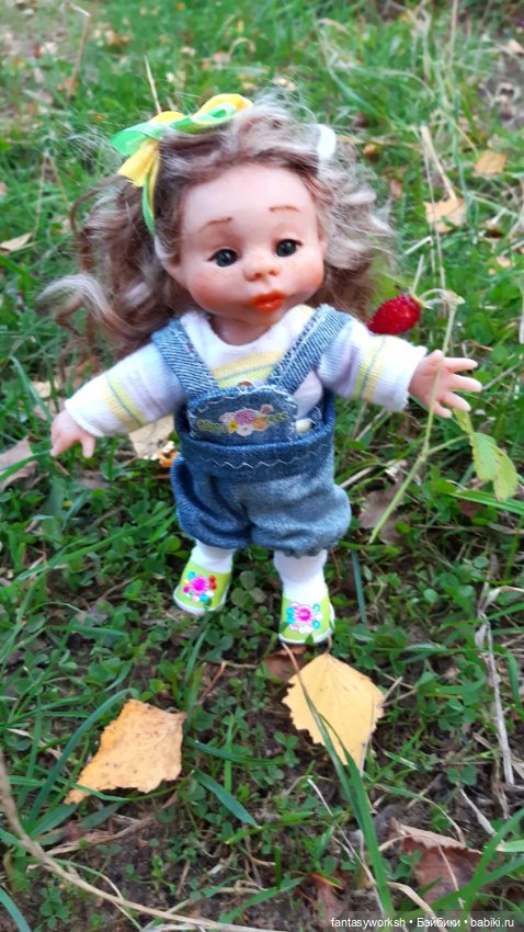 Шарнирная крошка Эбби. Авторские куклы Натальи Игнатьевой (фото 2)