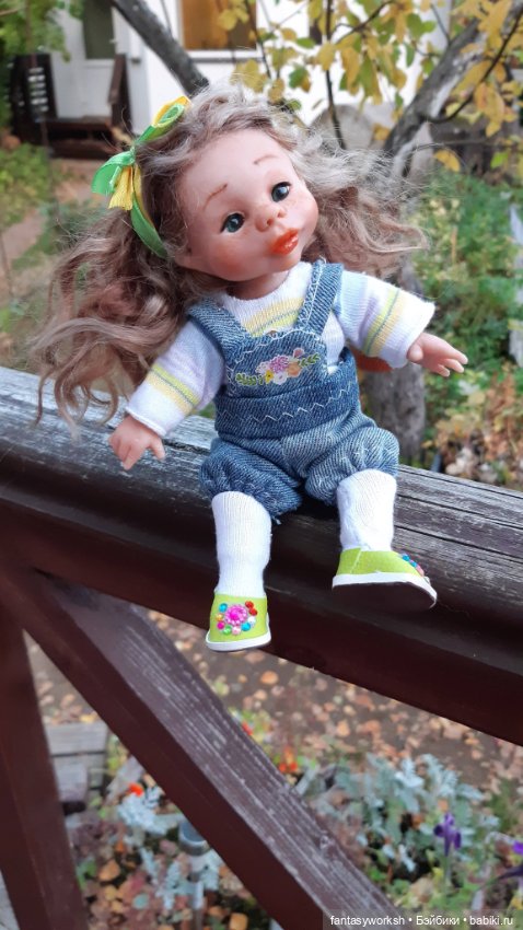 Шарнирная крошка Эбби. Авторские куклы Натальи Игнатьевой (фото 7)