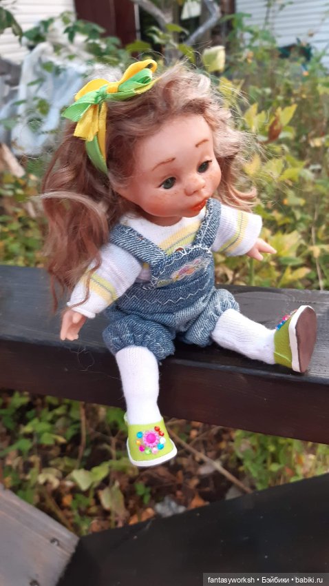 Шарнирная крошка Эбби. Авторские куклы Натальи Игнатьевой (фото 4)