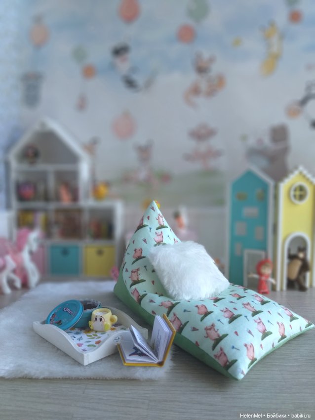 Пуфик-лежанка для кукол — Мебель для кукол и домиков: фото (фото 6)