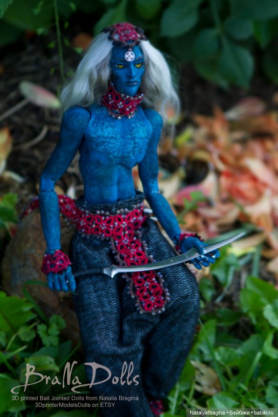 Темный воин — Авторские шарнирные куклы своими руками: лепка (фото 7)