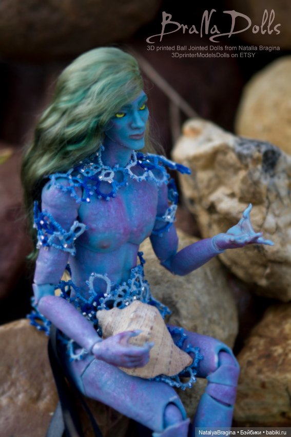Морской принц — Авторские шарнирные куклы своими руками: лепка (фото 10)