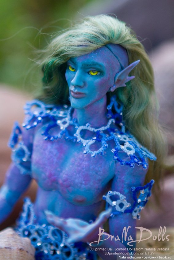 Морской принц — Авторские шарнирные куклы своими руками: лепка