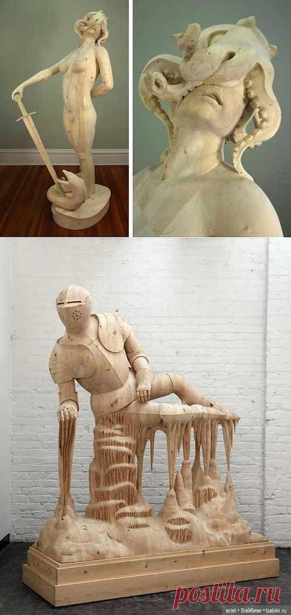 Деревянные скульптуры Морган Херрин (фото 6)