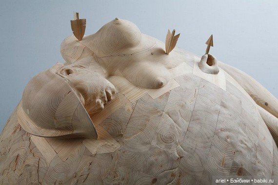 Деревянные скульптуры Морган Херрин (фото 7)