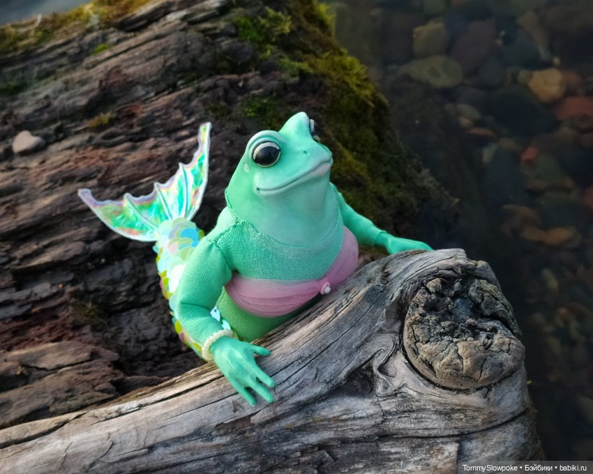 Фантастические лягушки — Авторские игрушки из разных материалов: синельная проволока