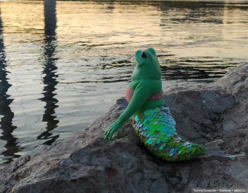 Фантастические лягушки — Авторские игрушки из разных материалов: синельная проволока (фото 4)