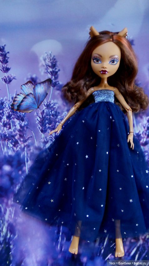 Фото Монстер Хай Клодин (42см) в платье и костюме из детской юбки