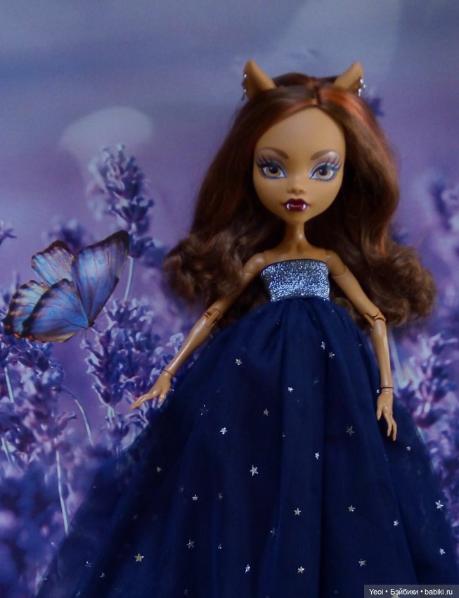 Фото Монстер Хай Клодин (42см) в платье и костюме из детской юбки