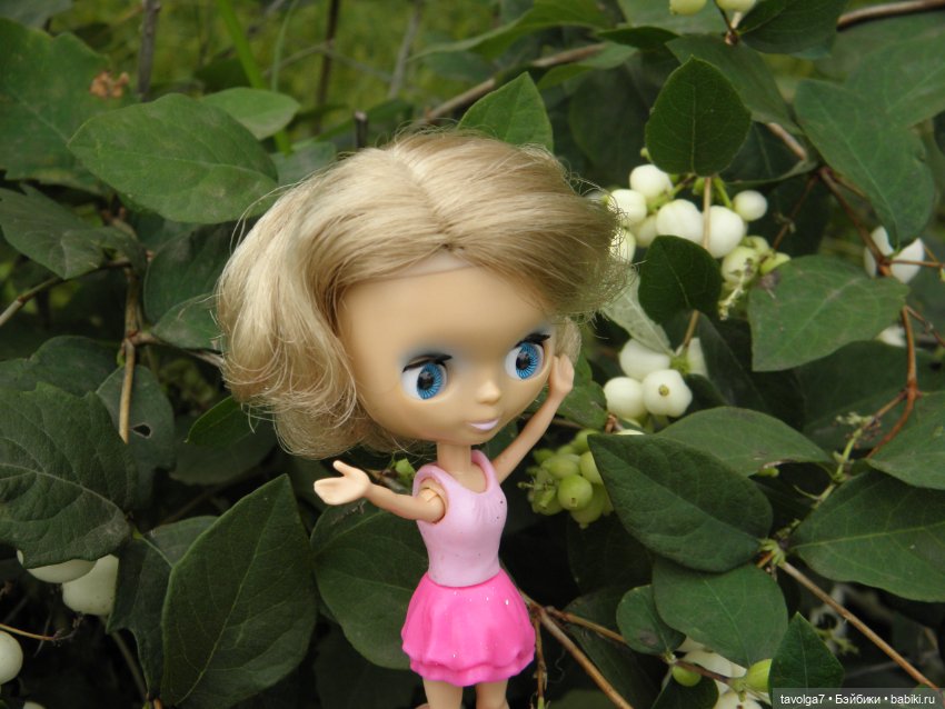 Blythe Petite от Takara на телах Polly Pocket
