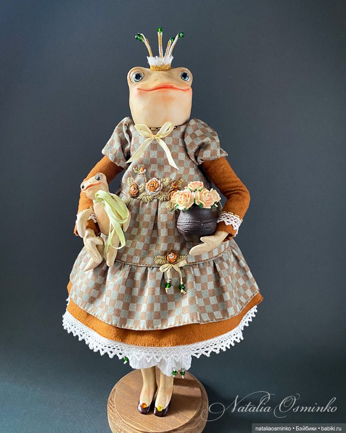 Лягушка Мэгги. Авторские куклы Натальи Осминко (фото 3)