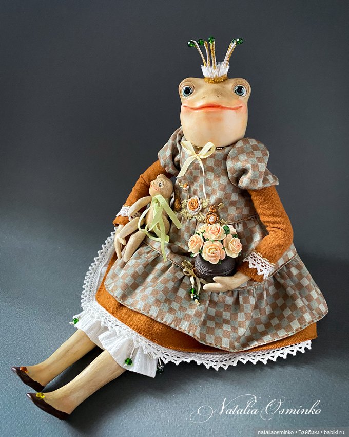 Лягушка Мэгги. Авторские куклы Натальи Осминко (фото 6)