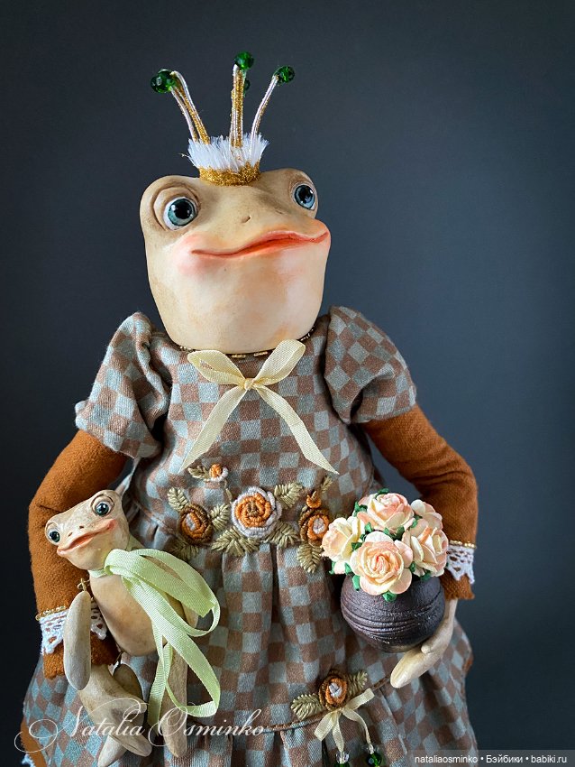 Лягушка Мэгги. Авторские куклы Натальи Осминко (фото 2)