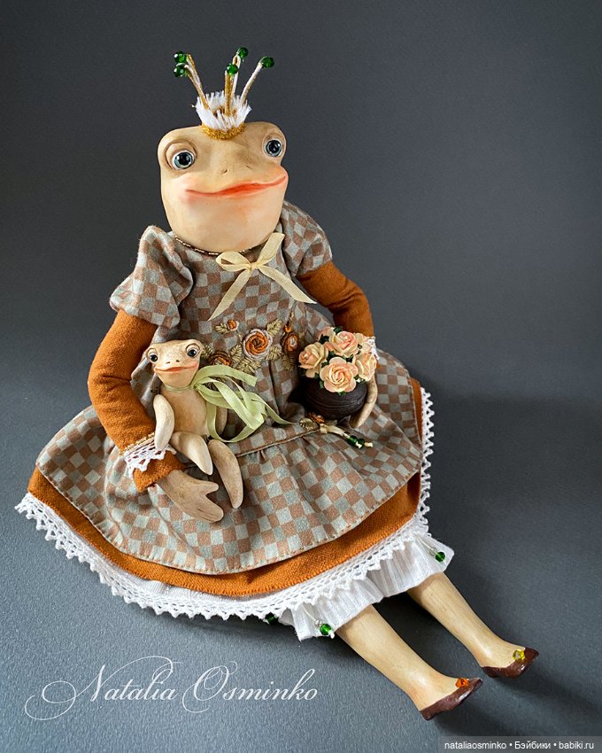 Лягушка Мэгги. Авторские куклы Натальи Осминко (фото 4)