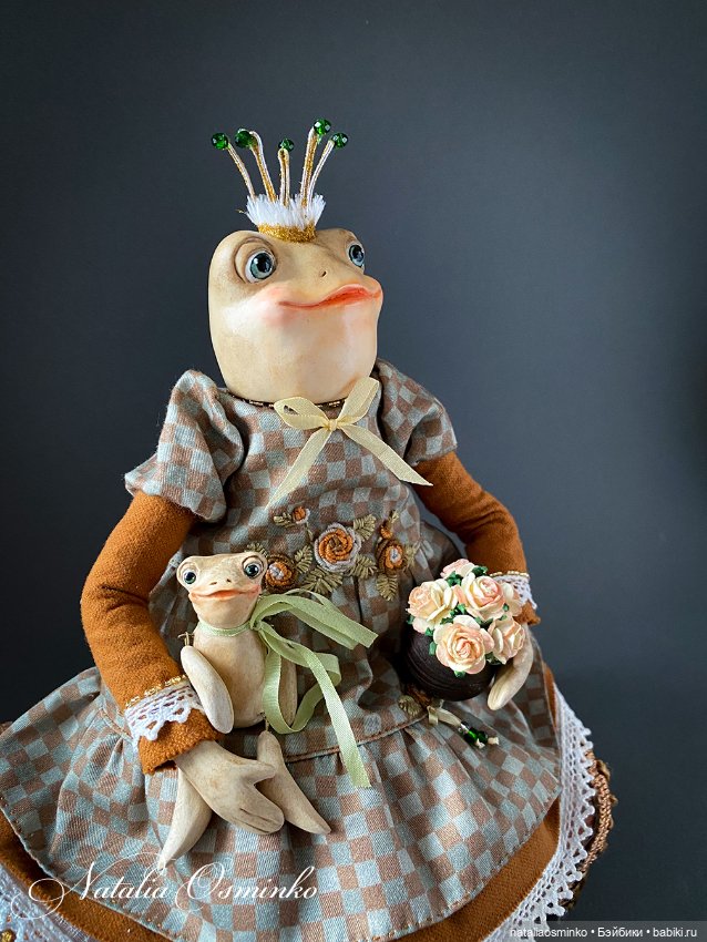 Лягушка Мэгги. Авторские куклы Натальи Осминко (фото 8)