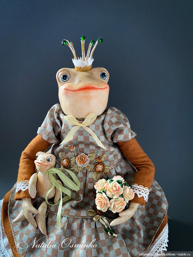 Лягушка Мэгги. Авторские куклы Натальи Осминко (фото 7)