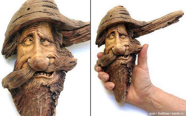 Персонажи из обломков деревьев от Нэнси Татл (фото 8)