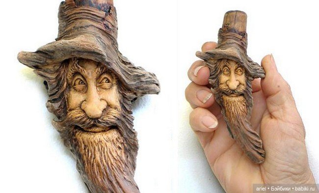 Персонажи из обломков деревьев от Нэнси Татл (фото 10)