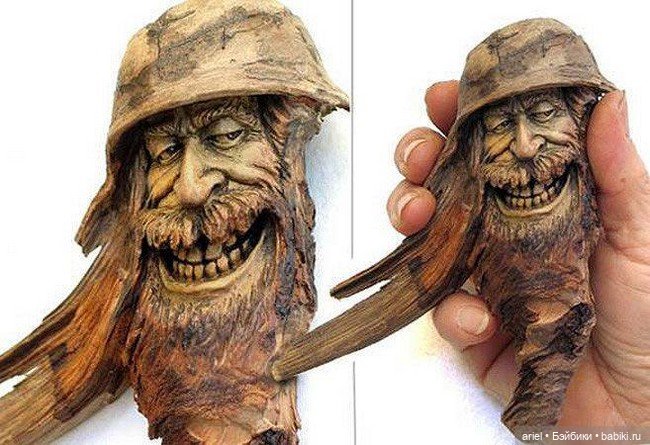 Персонажи из обломков деревьев от Нэнси Татл (фото 7)