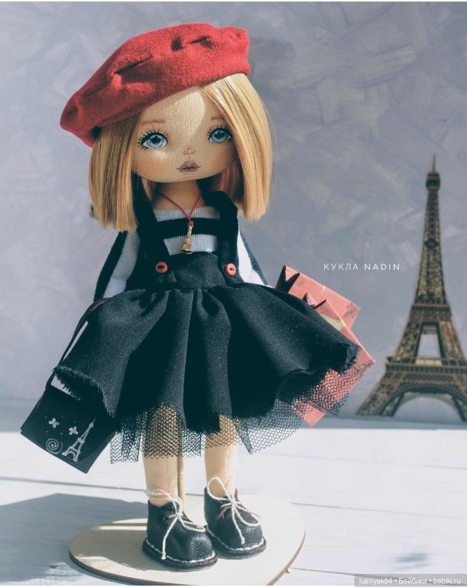 Парижанка — Текстильные игрушки и примитивы: кофейные (фото 2)