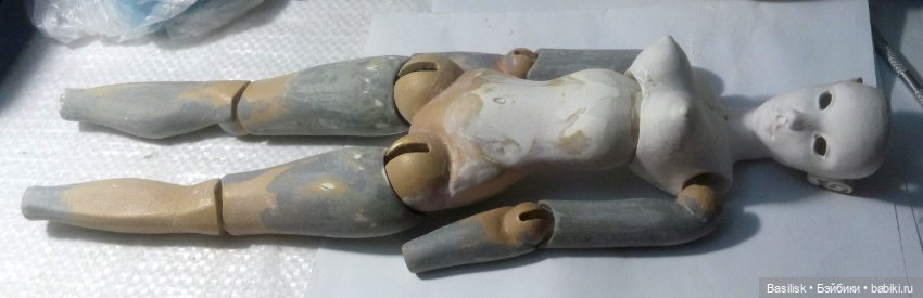 Шарнирная дамочка — Авторские шарнирные куклы своими руками: лепка (фото 5)