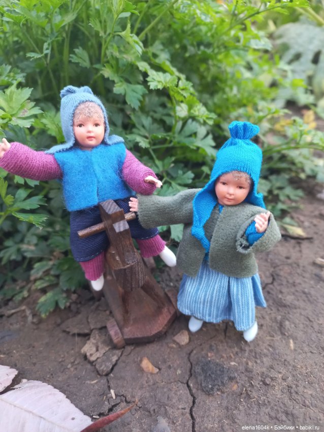 Аля с Элей на прогулке — Куклы Минимир (Minimir): Пупсы 7 и 11 см