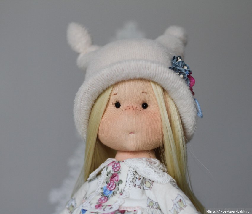 Совушка интерьерная текстильная кукла (фото 4)