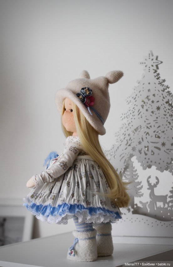 Совушка интерьерная текстильная кукла (фото 3)