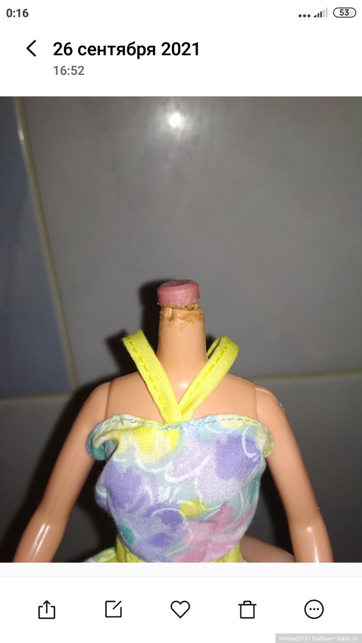 Ремонт шеи Скиппер, Барби