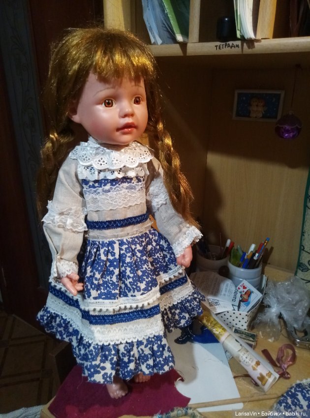 Куколка с новым телом и платьем (фото 5)
