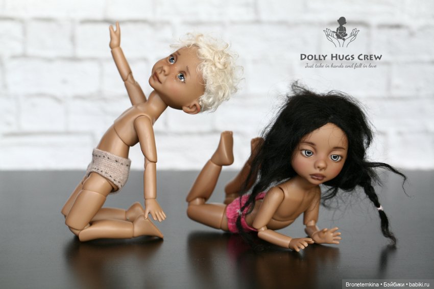 Луша с Васей йоги — Куклы Dolly Hugs Crew (DHC): BJD (БЖД) (фото 3)