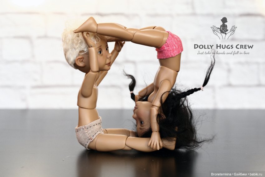 Луша с Васей йоги — Куклы Dolly Hugs Crew (DHC): BJD (БЖД) (фото 4)