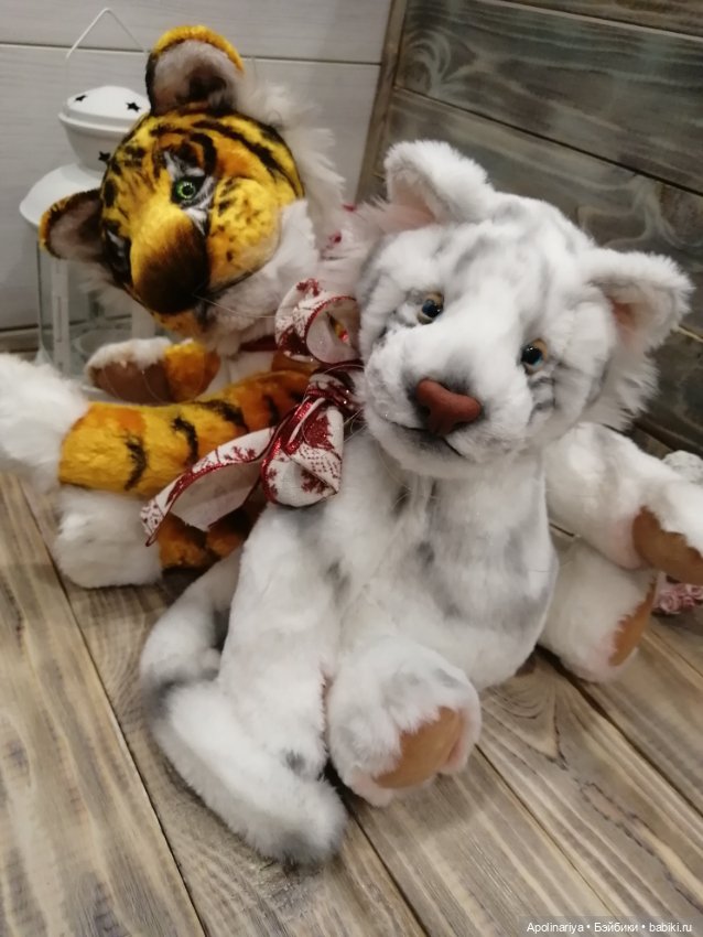 White tiger — Авторские мишки Тедди и друзья: фото