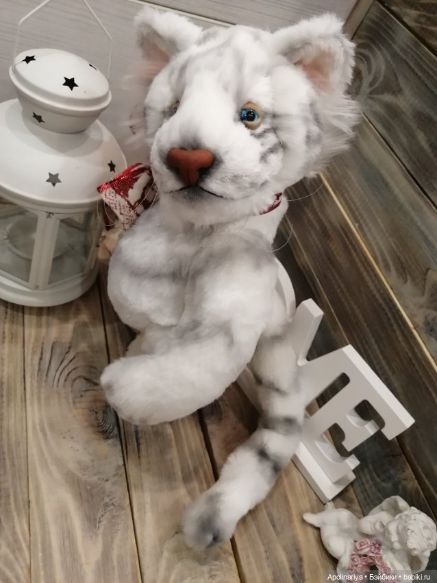 White tiger — Авторские мишки Тедди и друзья: фото (фото 9)